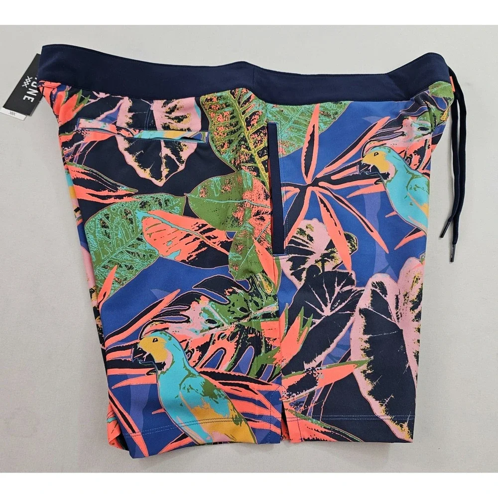 Rhone Mens Swim Trunks 40 Tropical Floral Point Break Board Shorts 101539-961